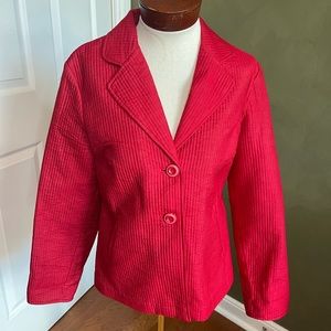 Cold water Creek Ribbed Blazer Size 8